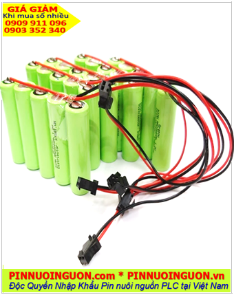 NiMh 6.0v-18670-4200mAh NiMh; Pin sạc 6v-18670-4200mAh NiMh nuôi nguồn PLC